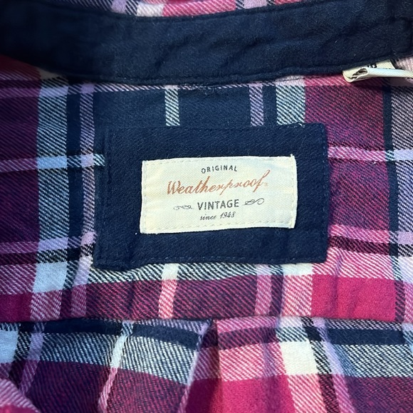 Weatherproof vintage, Pink plaid button down - Picture 2 of 4
